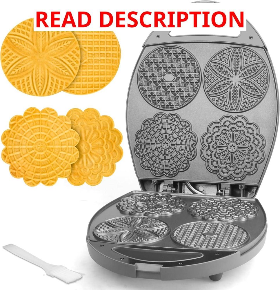 Baker's Friend Pizzelle Maker Electric 4x4.5"