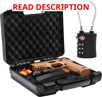 Kinghardcase 9mm Gun Case TSA Lock