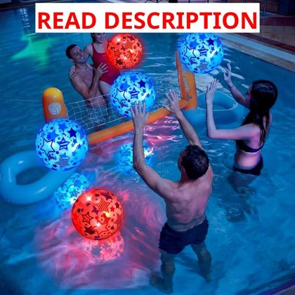 Foilswirl 6 Pcs Light Up Beach Ball Set