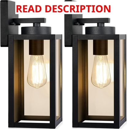 Outdoor Wall Light Fixtures (2-Pack)
