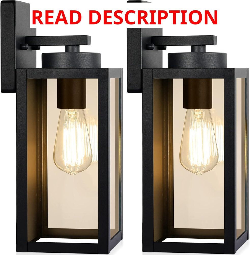 Outdoor Wall Light Fixtures (2-Pack)