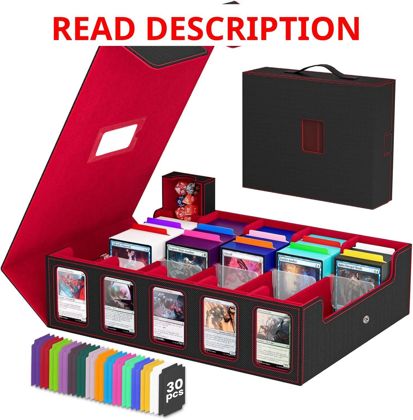 Trading Card Storage Box: 4-Row MTG Deck Case