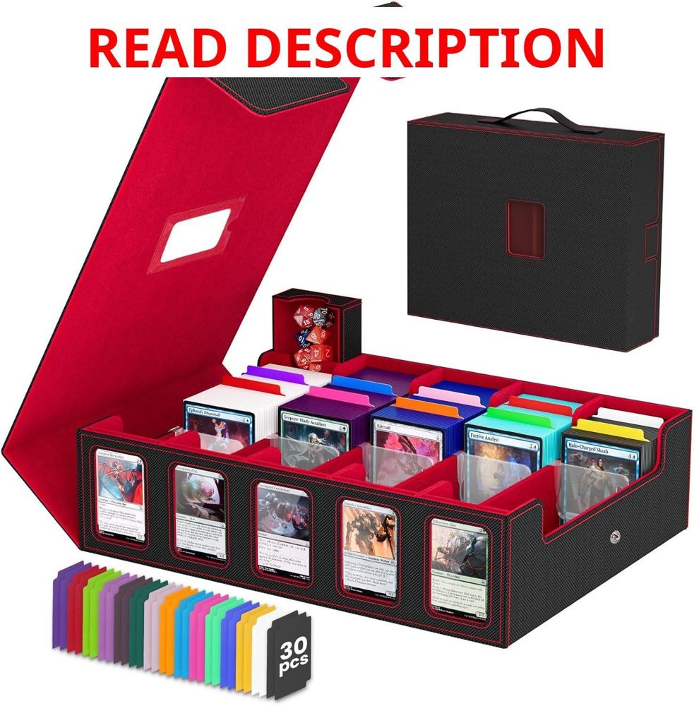 Trading Card Storage Box: 4-Row MTG Deck Case