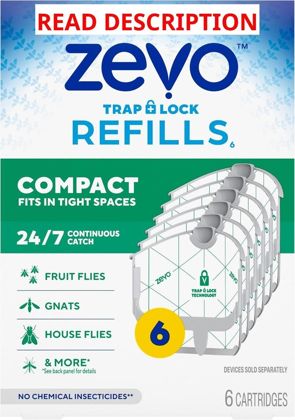 Zevo Compact Insect Trap Refills (6)