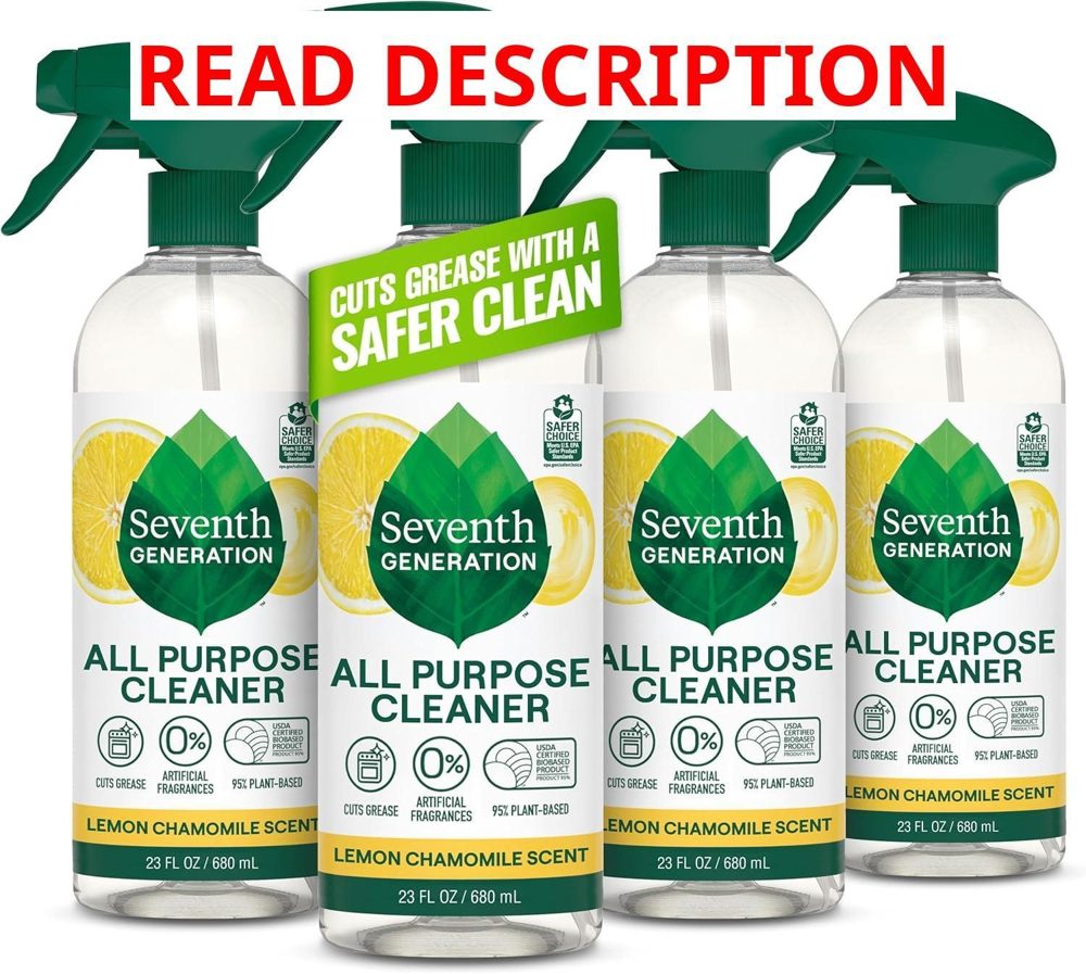 Seventh Generation Cleaner 23 oz Pack 4