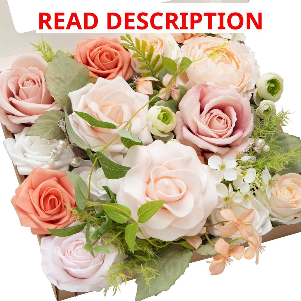 Lings moment Faux Flowers Box for Centerpieces