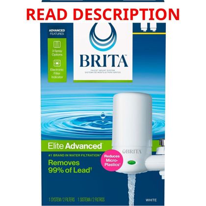 Brita Faucet Mount Water Filter System White