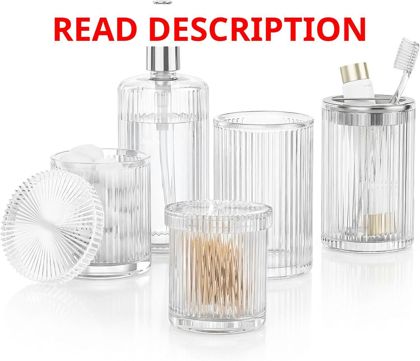 BSSN Glass Bathroom Accessories 5 Pcs Set