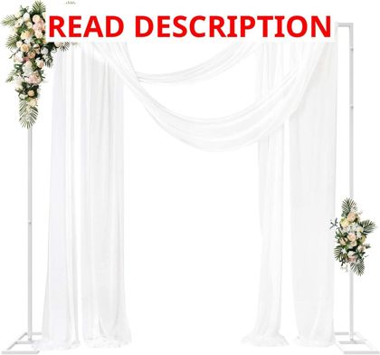 Fomcet 8ft x 8ft Backdrop Stand Kit White