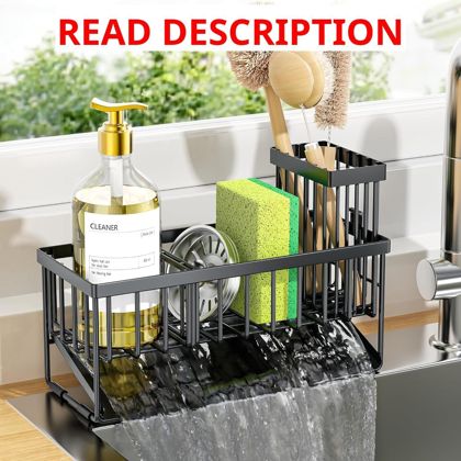 Cisily Sink Caddy: Sponge Holder Brush Tray
