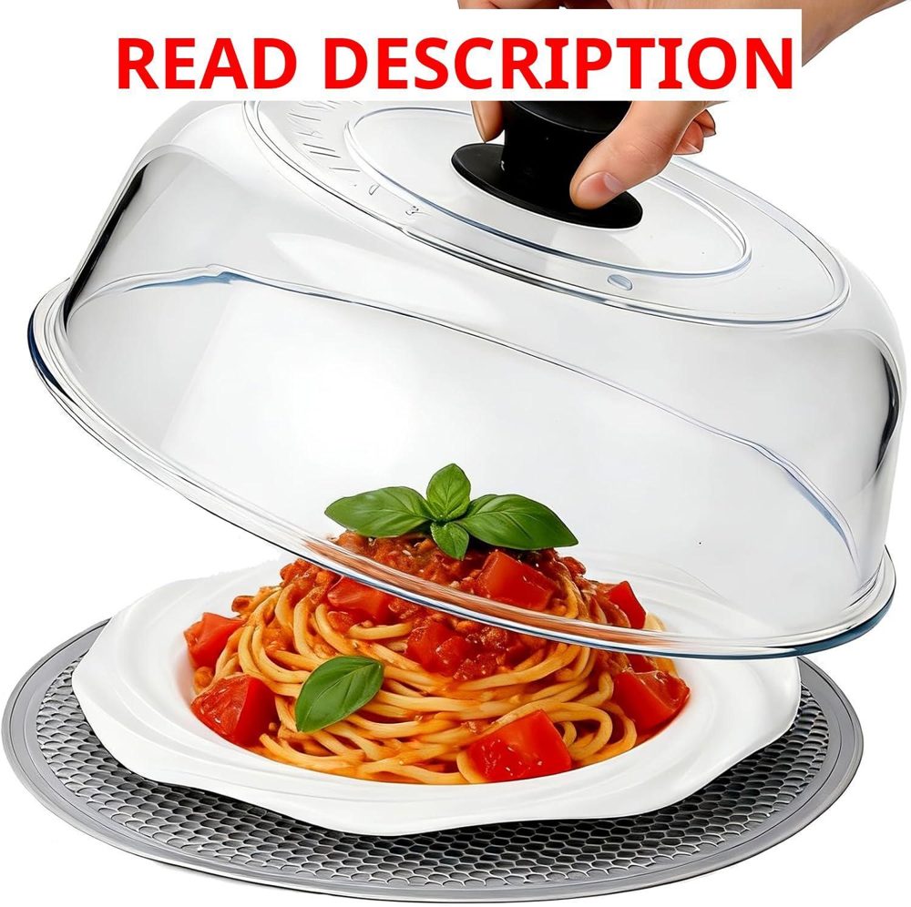 Borosilicate Microwave Splatter Cover with Mat