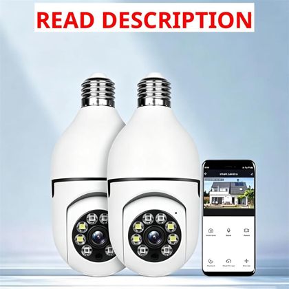 Light Bulb Camera 1080P Night Vision