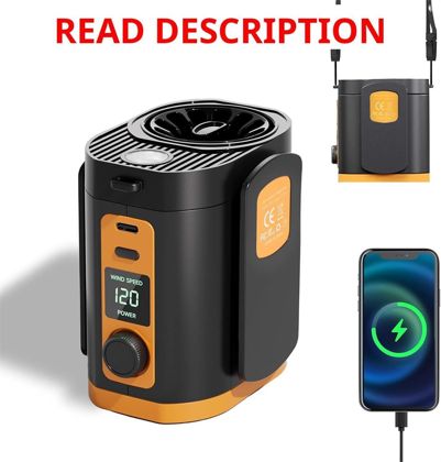 Portable Fan 120-Speed Clip-On Rechargeable