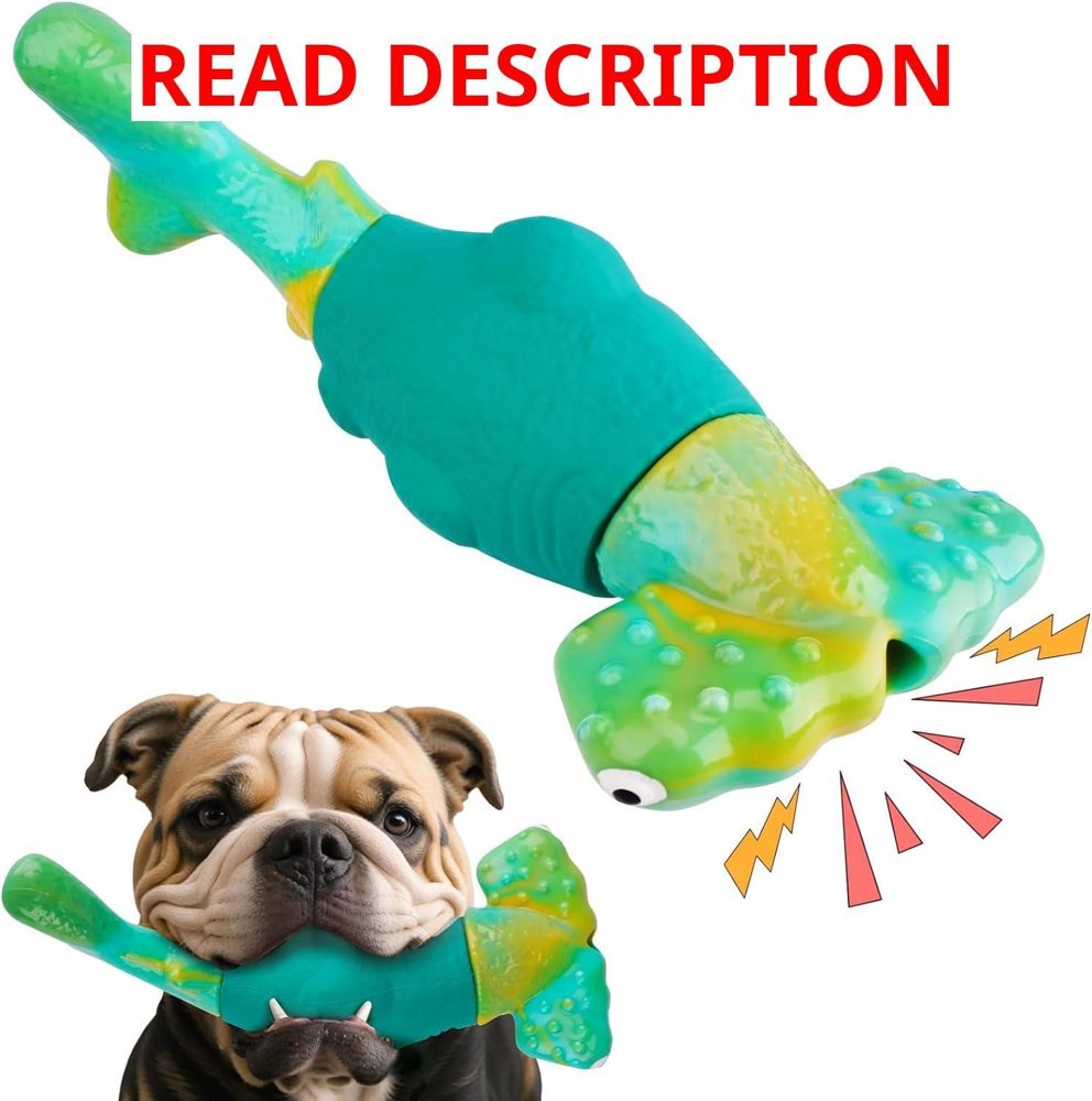 BIKIISEN Aggressive Chewer Dog Toys (Green)