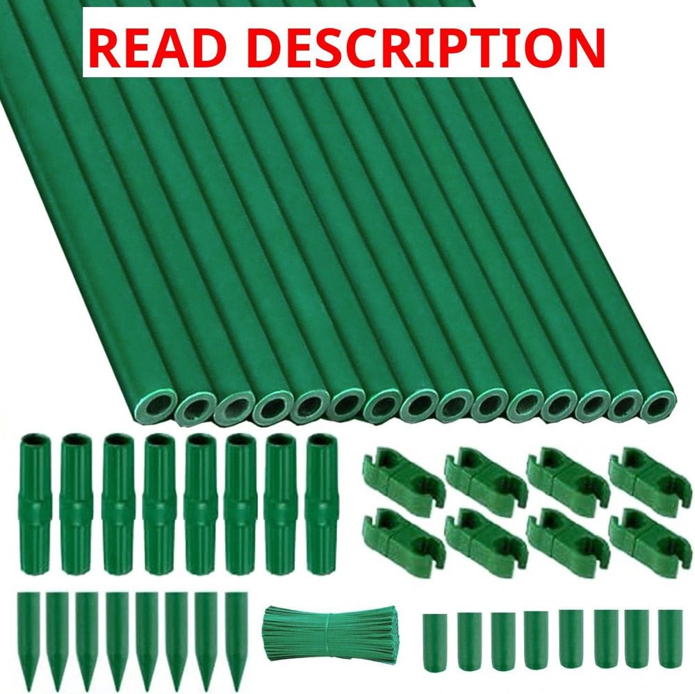 Garden Stakes Set 48Pcs Fiberglass Supports