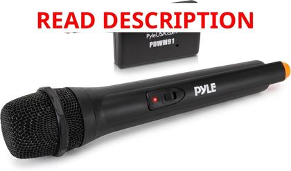 Pyle Portable VHF Wireless Mic System Black