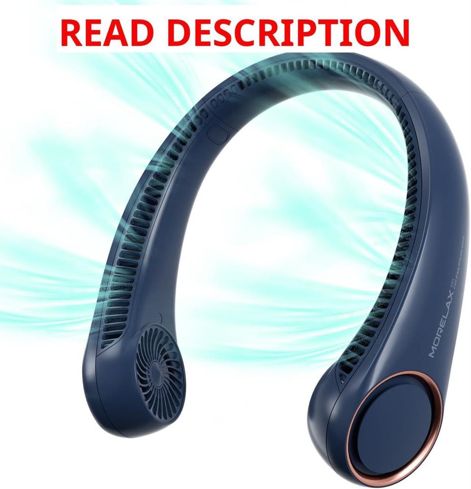 Morelax Neck Fan USB Rechargeable 3 Speeds