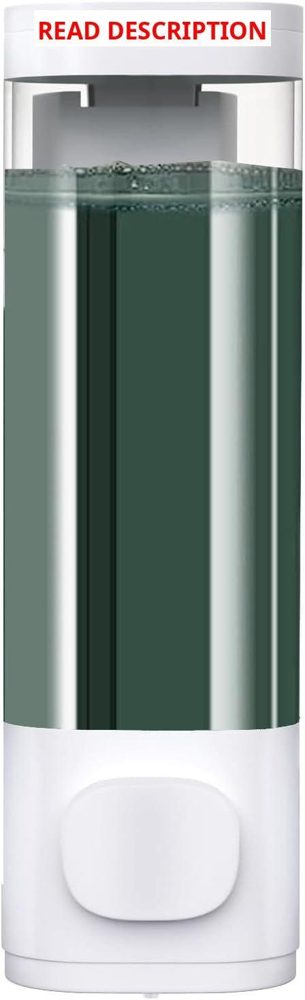 White Manual Wall Mounted Soap Dispenser 10oz