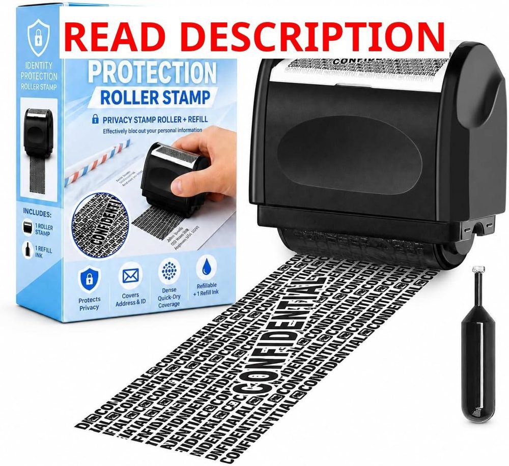 Identity Theft Protection Roller Stamp
