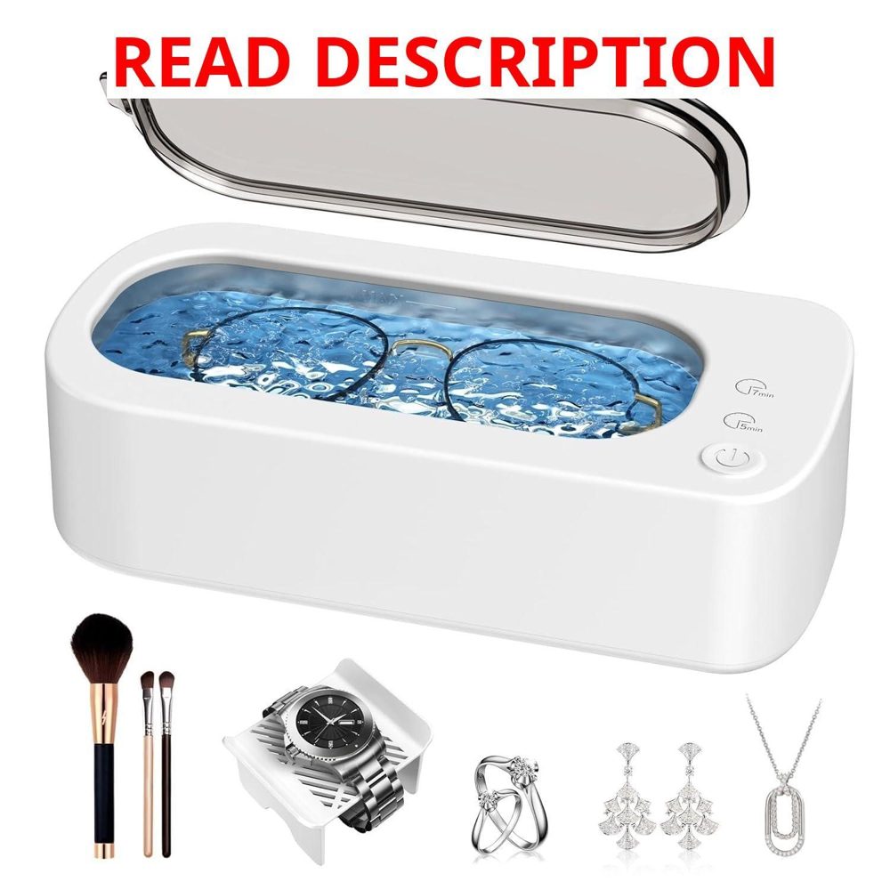 Ultrasonic Jewelry Cleaner 48kHz 350ml