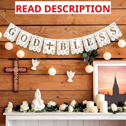 Peryiter God Bless Banner   First Communion
