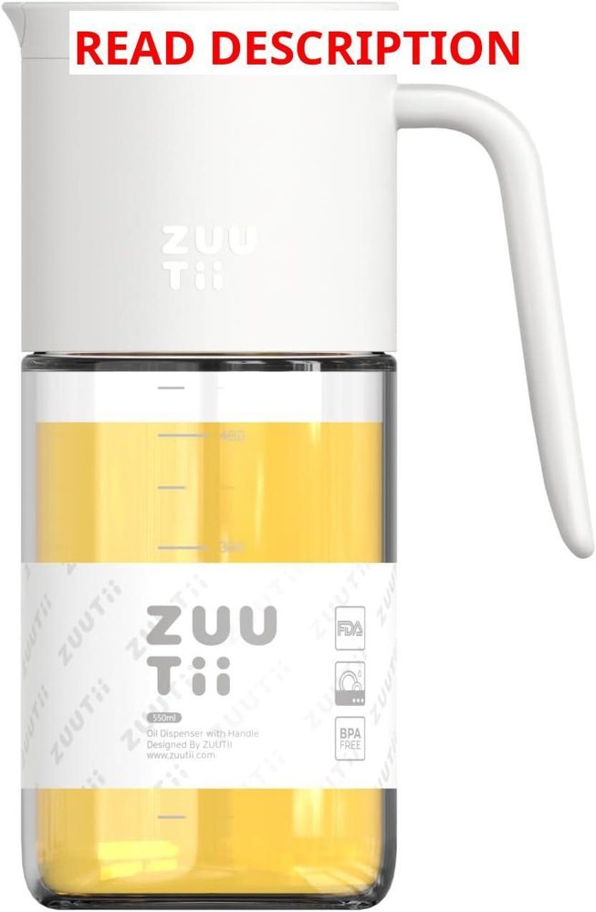 Zuutii Olive Oil Dispenser Bottle 18.6oz