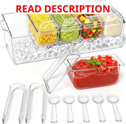 ARSTPEOE Condiment Tray with Removable Trays