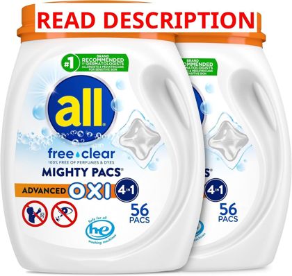 All Free Clear Mighty Pacs 56ct Unscented