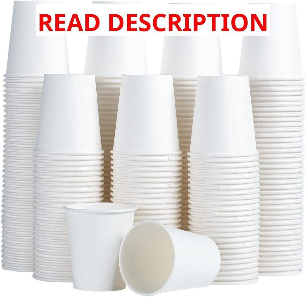 SIUQ 300 Pack 5 oz Paper Cups White