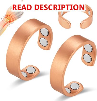 Vicmag Copper Magnetic Rings 2Pcs 3800G