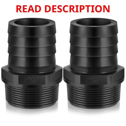 Pool Barbed x NPT Male Adapter (2" 2 Pcs)