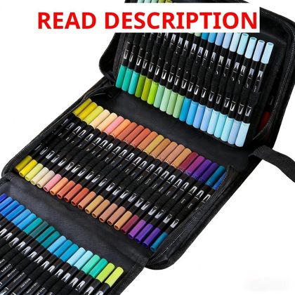 168 Colors Dual Brush Pens with Pages