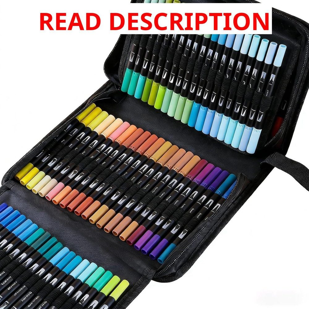 168 Colors Dual Brush Pens with Pages