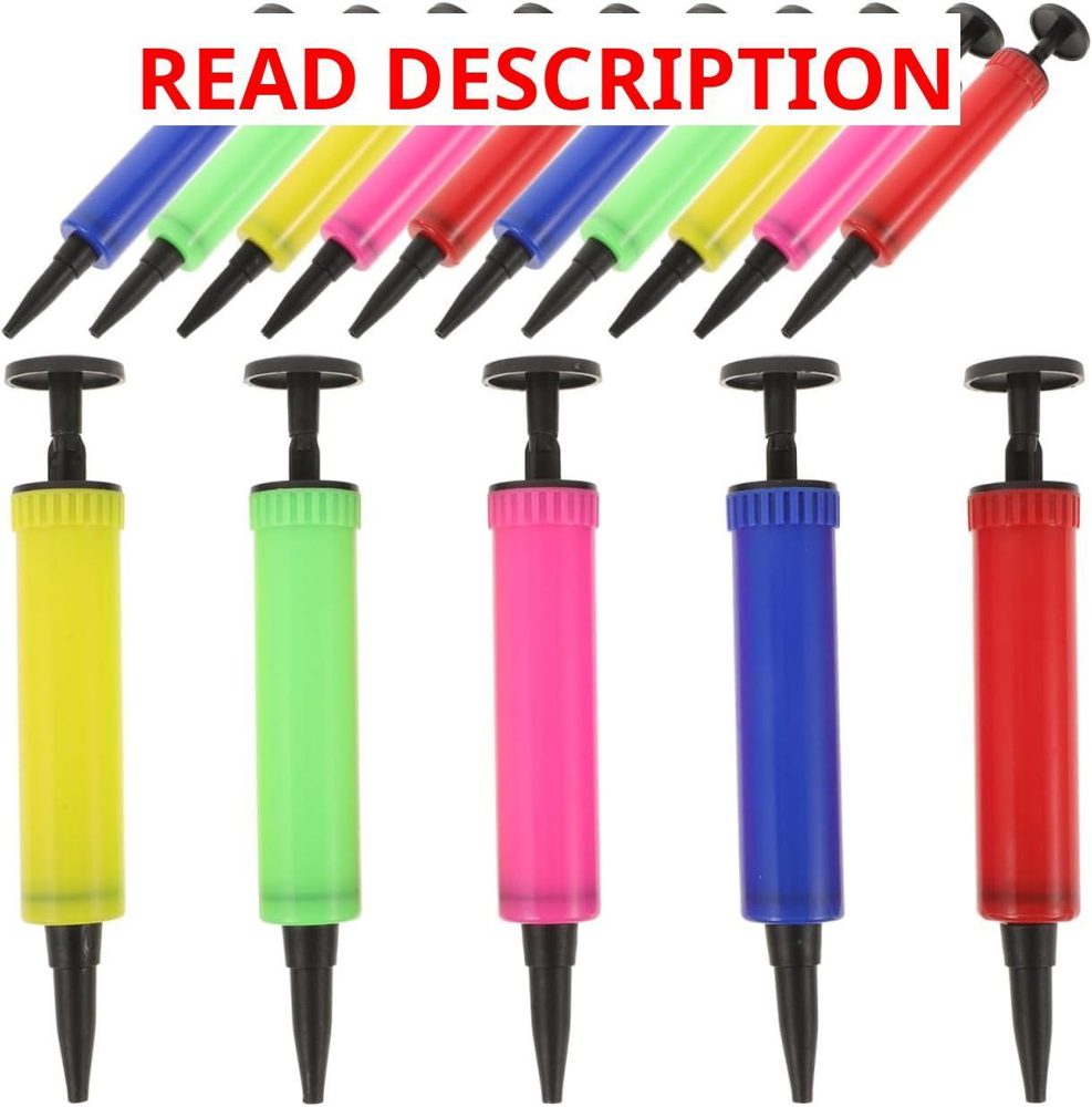 Solustre 15Pcs Mini Hand Pumps Balloons
