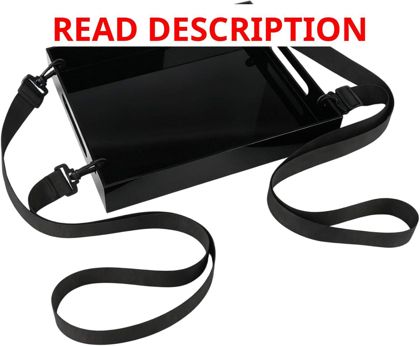 Black Acrylic Wearable Tray with Straps