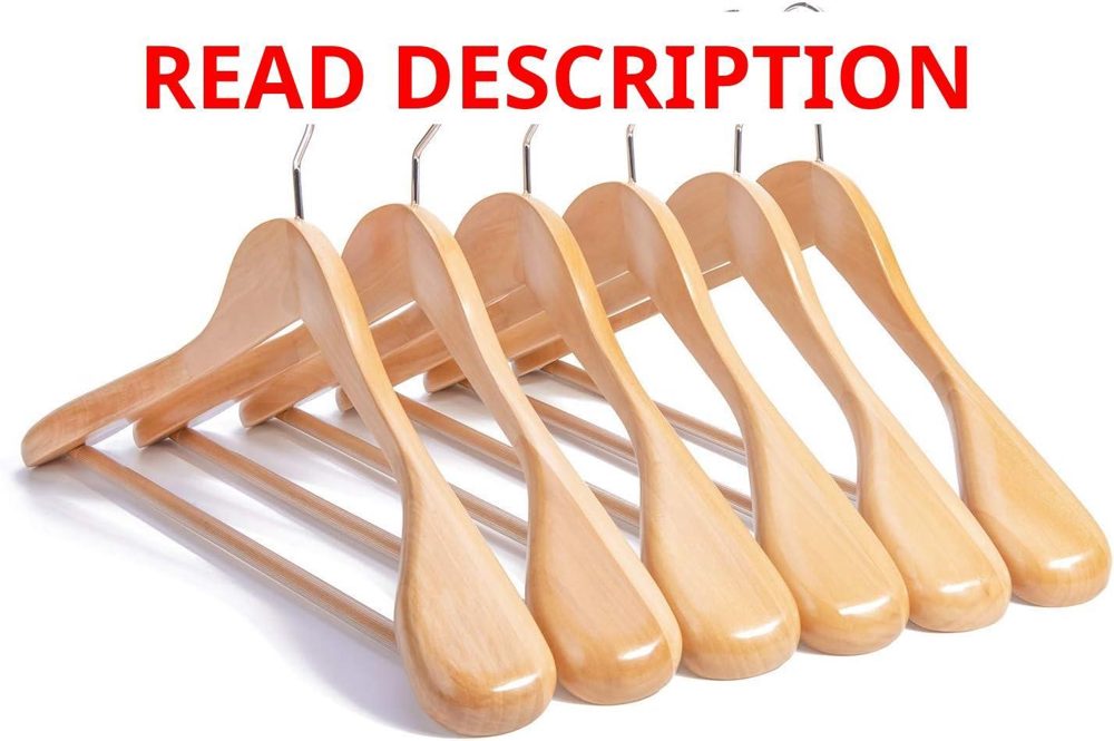 Nature Smile Wooden Suit Coat Hangers 16