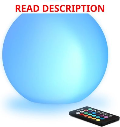 Mr.Go 8" LED Glowing Ball Light with Remote