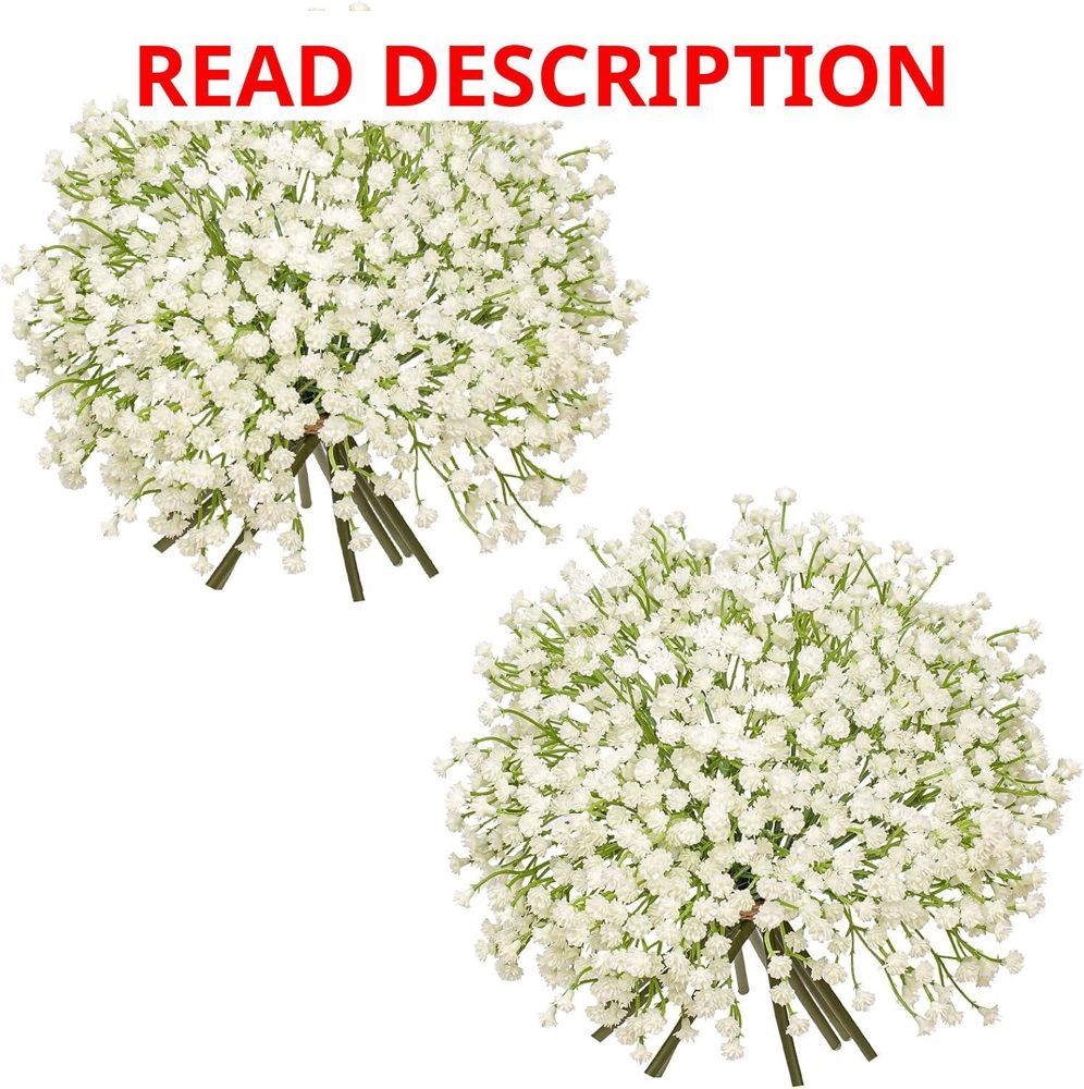 Baby's Breath Artificial Flowers 20 Pack Cream